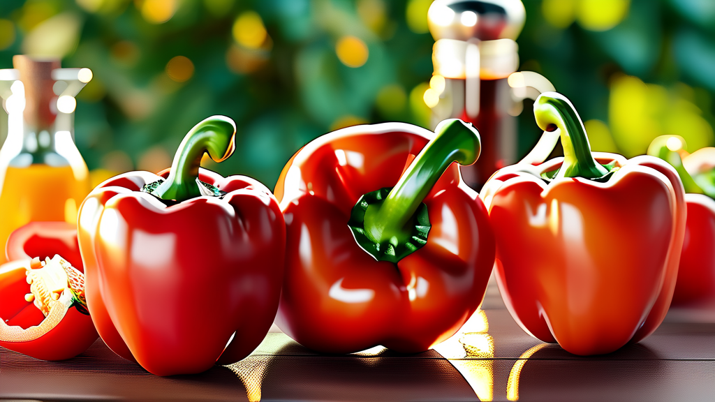 신선한 파프리카 고르는 법과 보관 꿀팁 (realistic 스타일)