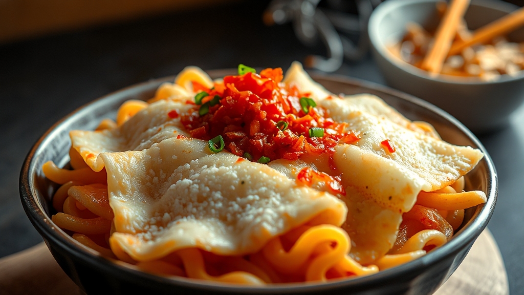 남은 떡국떡 활용법 (realistic 스타일)