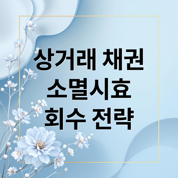 상거래 채권
소멸시효
회수 전략 (상거래 채권 소멸시효)