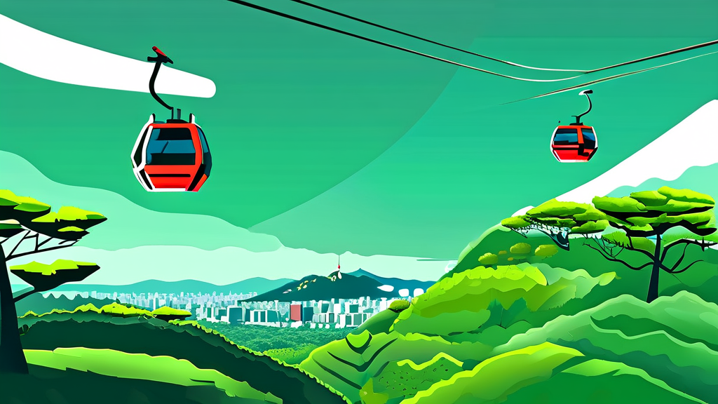 남산 케이블카 관련 최신 소식 및 논의 (illustration 스타일)