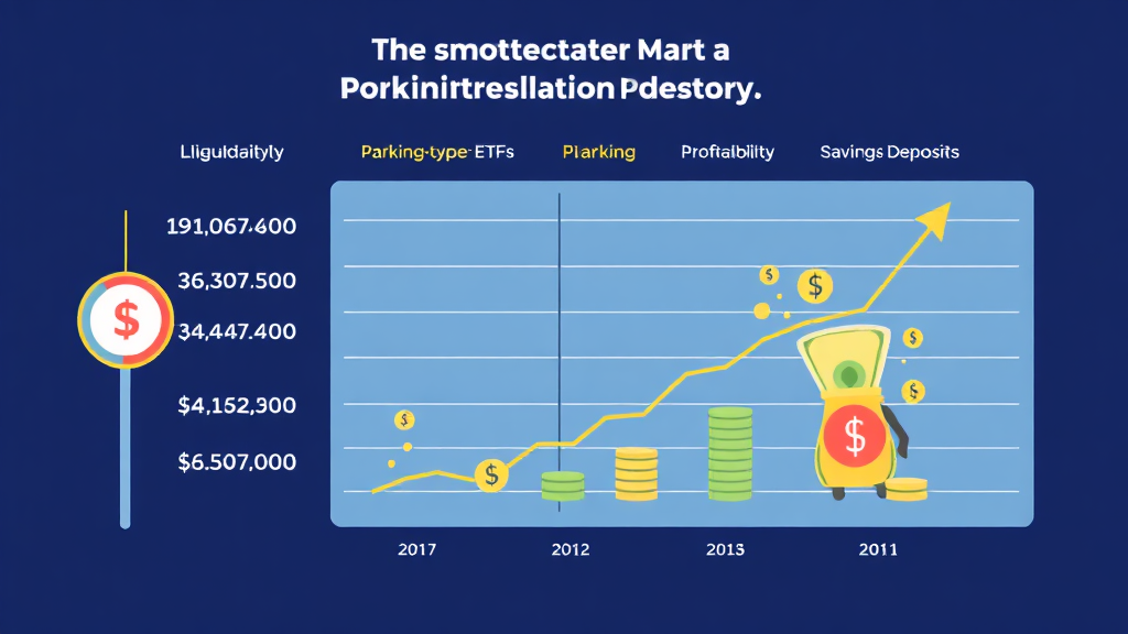 파킹형 ETF와 예·적금 비교 (illustration 스타일)