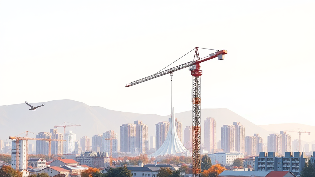 부동산 공급 대책 (illustration 스타일)