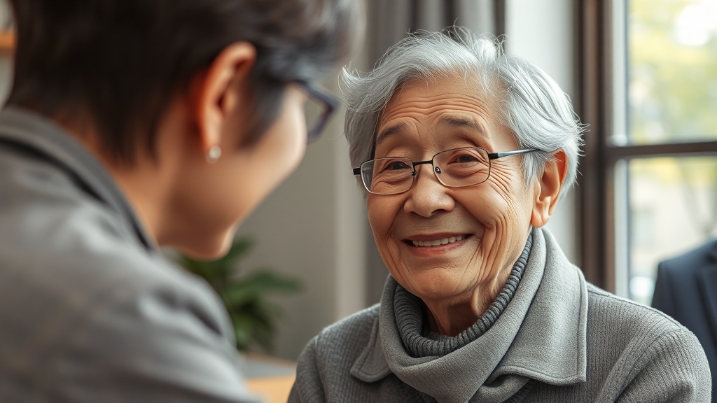 시니어 일자리 지원 센터 활용법 (realistic 스타일)