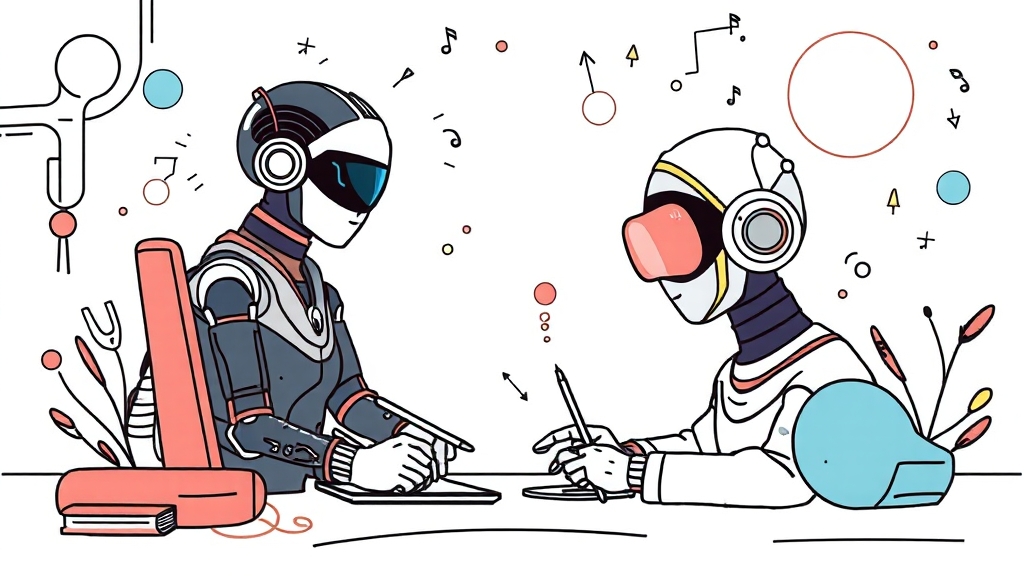 DeepL 에이전트 사용 후기 (illustration 스타일)