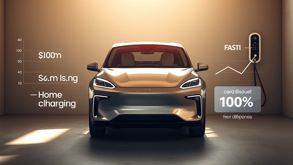 충전 비용: 전기 요금 분석 (realistic 스타일)