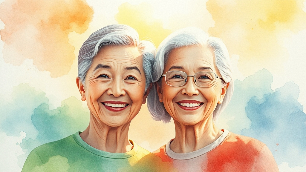 보청기 지원 대상 및 조건 (watercolor 스타일)