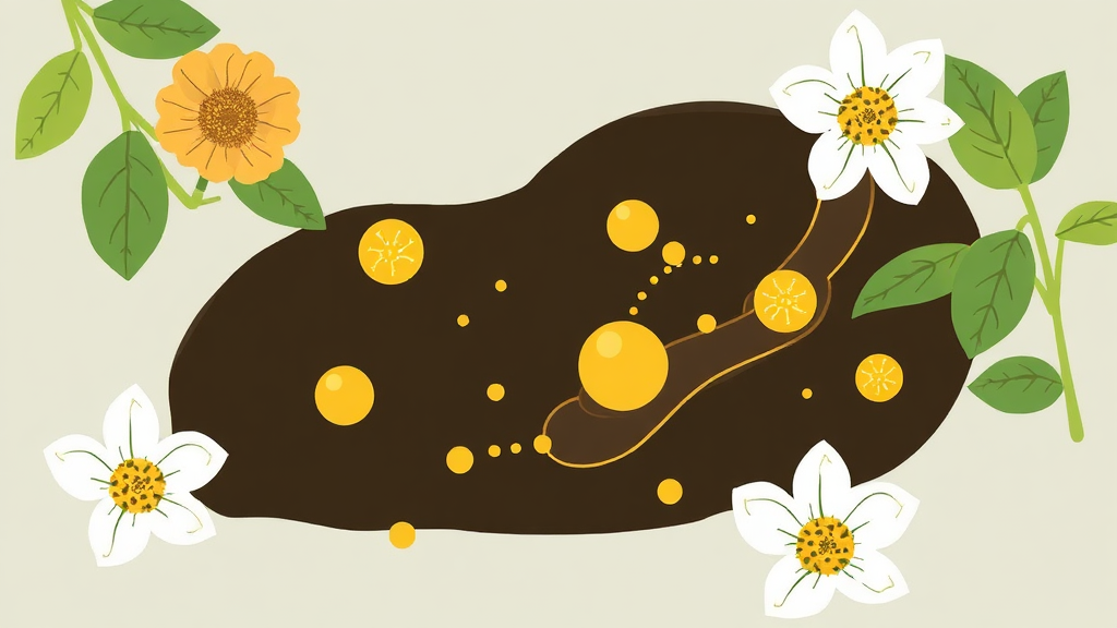 염증 완화와 삼백초 추출물 (illustration 스타일)