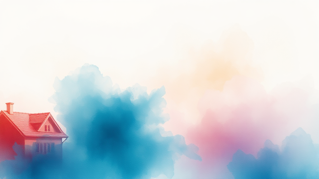 투자 전략: 리스크와 기회 (watercolor 스타일)