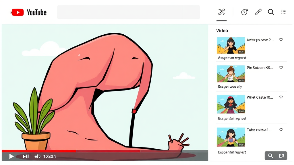 편리한 영상 시청을 위한 슬라이드바 활용법 (cartoon 스타일)