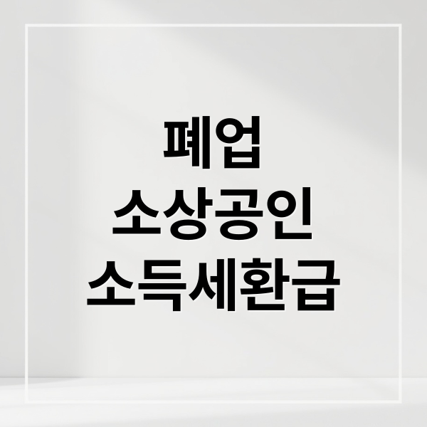 폐업
소상공인
소득세환급 (국세청, 폐업 소상공인 구직지원금 5년치 소득세 환급)