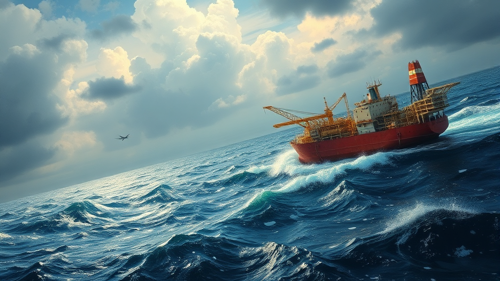 호르무즈 해협 봉쇄, 왜 기름값에 영향을 줄까? (realistic 스타일)