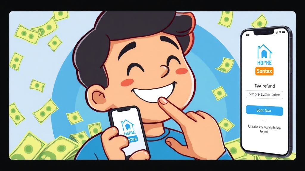 홈택스, 손택스 조회 (cartoon 스타일)