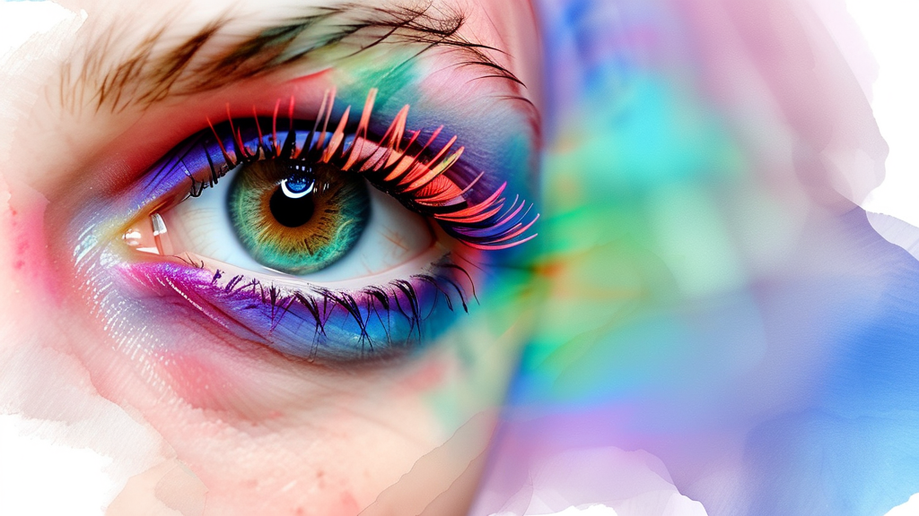 망막 질환과의 연관성: 안구 매독의 위험성 (watercolor 스타일)