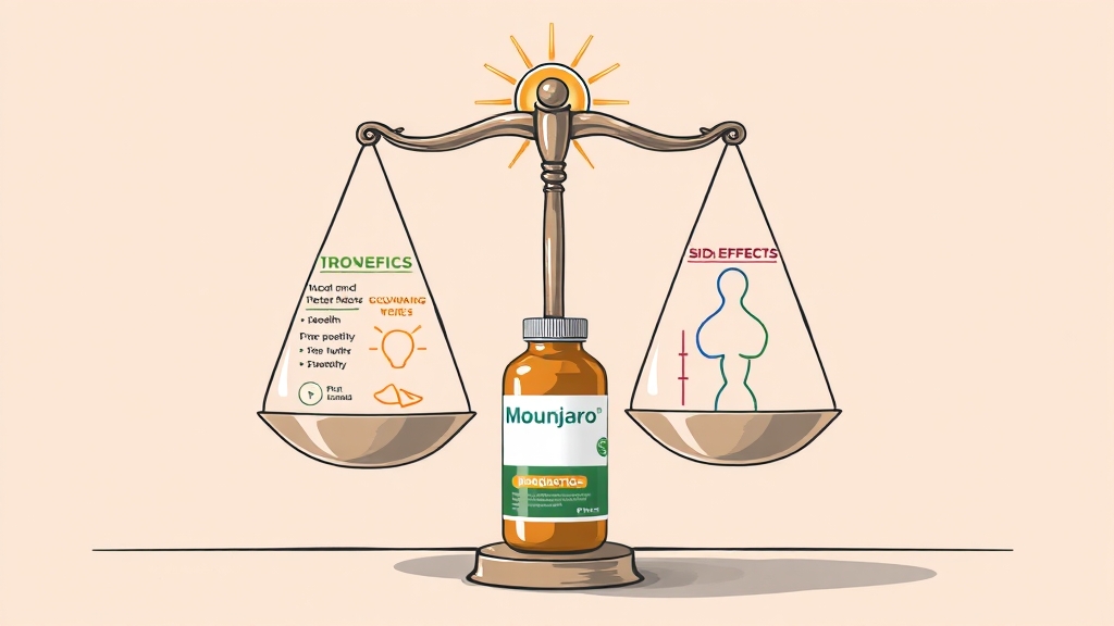 마운자로 복용 후기: 효과와 변화 (illustration 스타일)