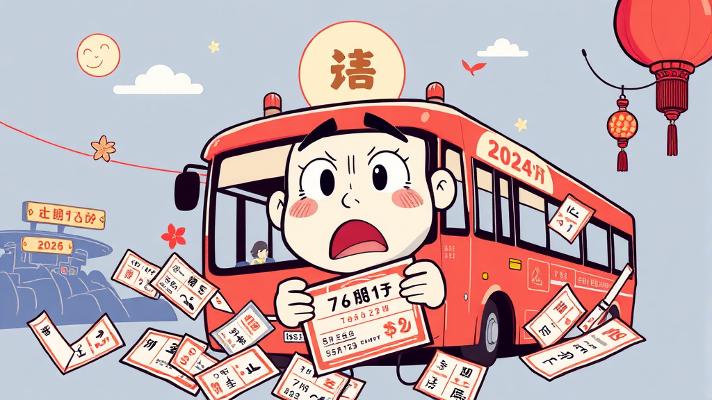 고속버스 취소 및 환불 규정 (illustration 스타일)