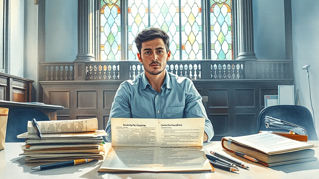 개인회생 신청 절차 (watercolor 스타일)