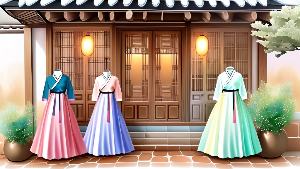 최고의 한복 경험을 위한 대여 가이드 (watercolor 스타일)