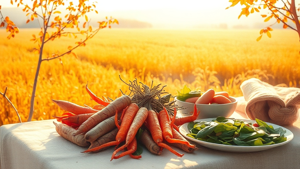 풍성한 11월 제철 음식 (watercolor 스타일)