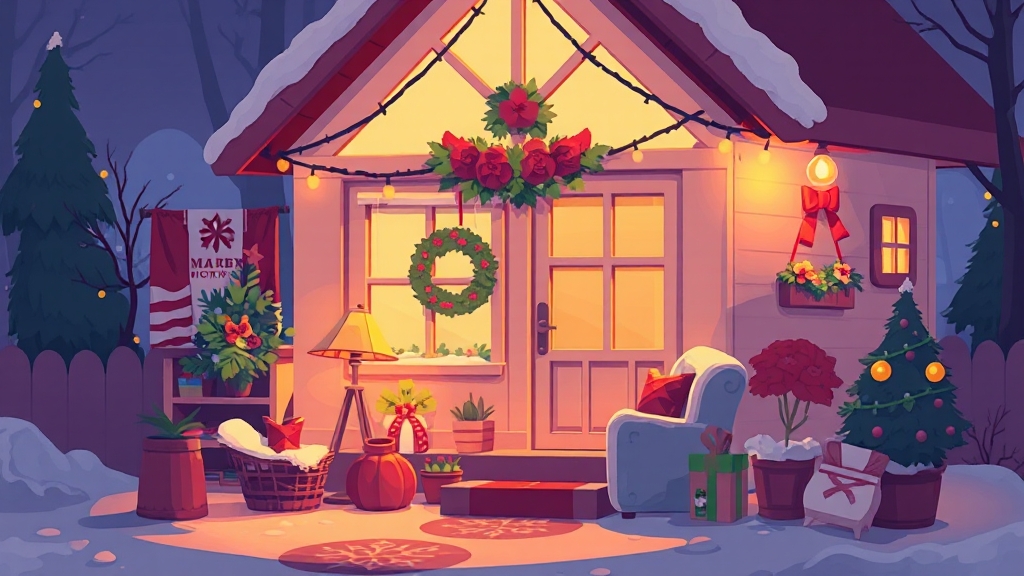 조명 & 소품: 분위기 연출 (cartoon 스타일)