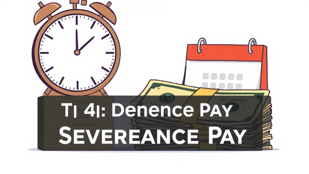 퇴직금 지급, 언제까지? (illustration 스타일)