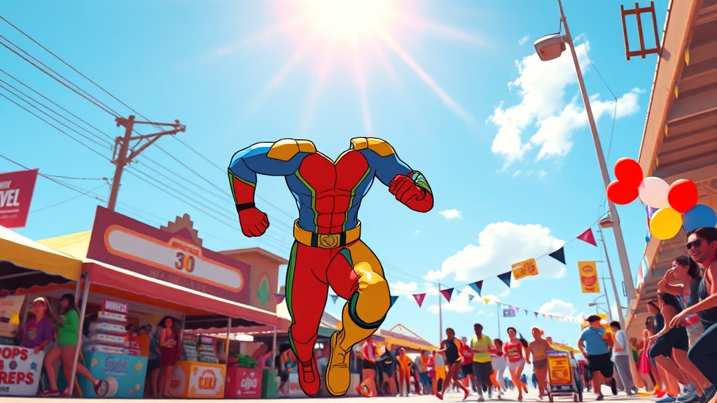 완주 전략, 이것만 알면 성공! (cartoon 스타일)