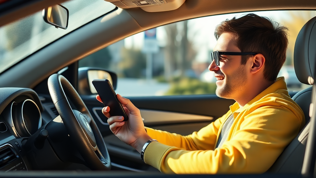 주정차 위반 예방 및 관련 정보 (realistic 스타일)