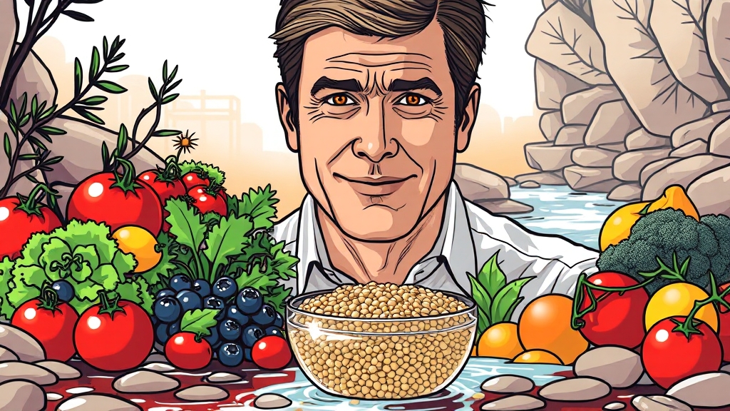 전립선 건강을 위한 생활 습관 (illustration 스타일)