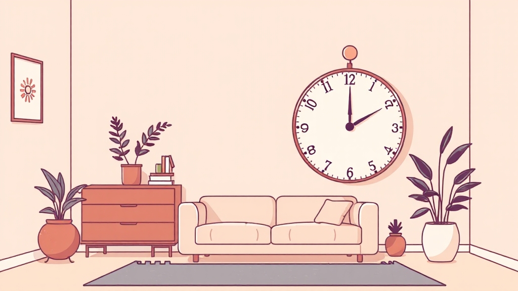 무소음 시계 선택 요령 (illustration 스타일)