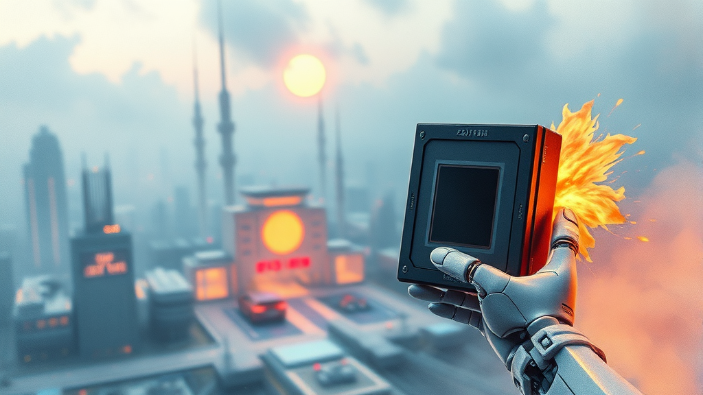 지역 산업 육성 경쟁 치열 (watercolor 스타일)