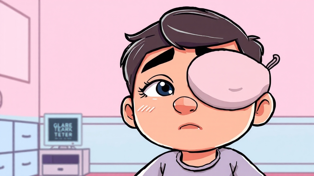 수술 후 흔한 불편함 (cartoon 스타일)