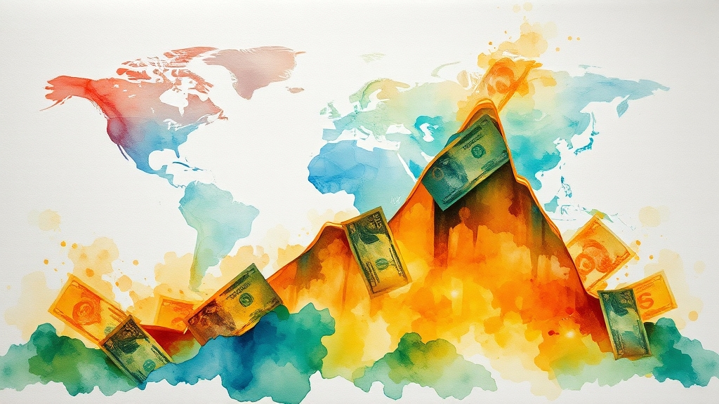 금 투자, 언제 해야 할까? (watercolor 스타일)