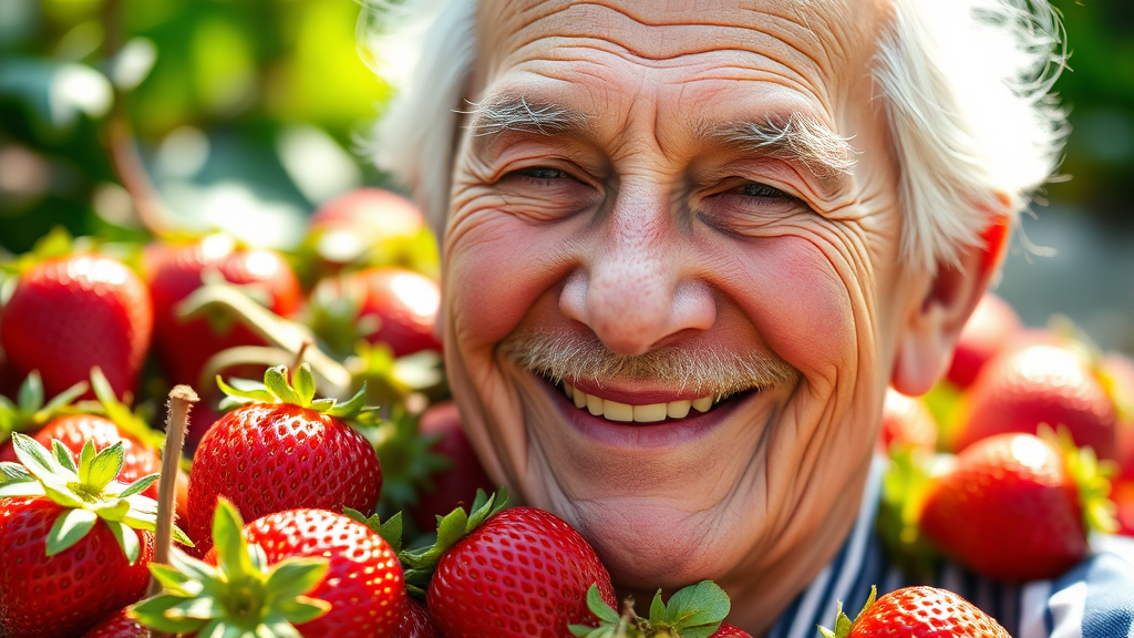 딸기의 놀라운 효능 (realistic 스타일)