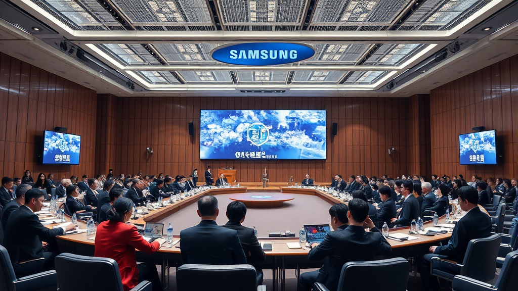 주주총회 주요 안건과 배당 관련 논의 (realistic 스타일)