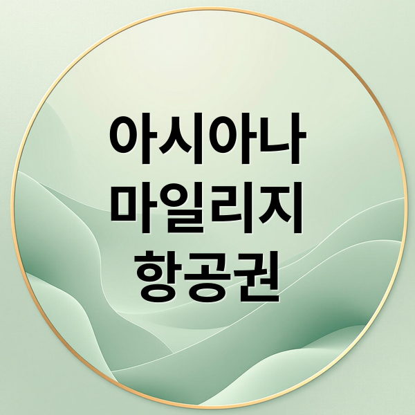 아시아나
마일리지
항공권 (아시아나 마일리지 보너스 항공권)