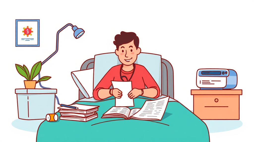 신청 시 필요한 서류는 무엇인가요? (cartoon 스타일)