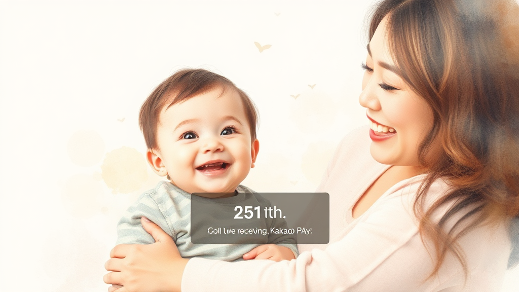 아동수당 신청 방법 및 지급 절차 (watercolor 스타일)