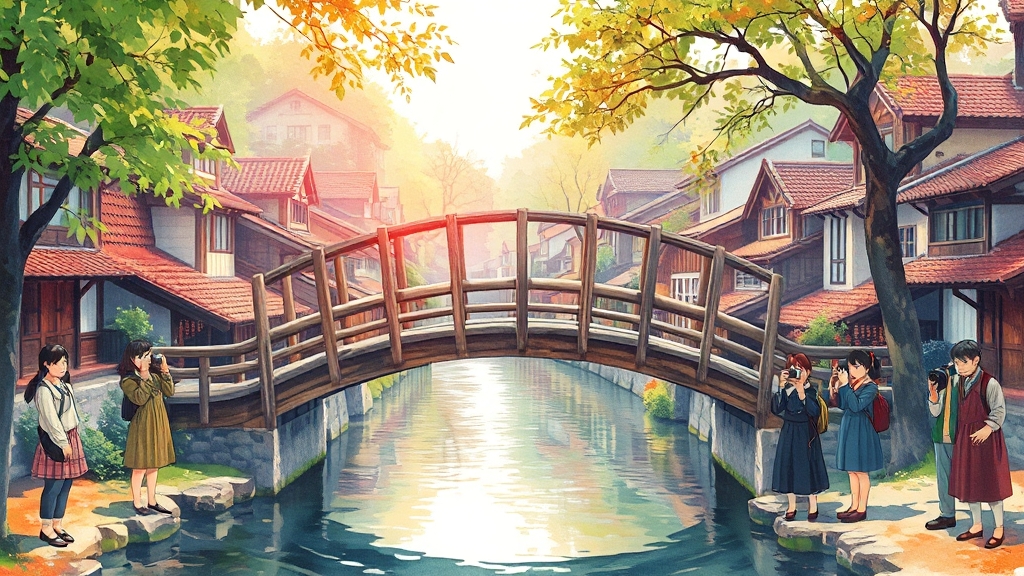 무섬마을 방문 팁 (illustration 스타일)