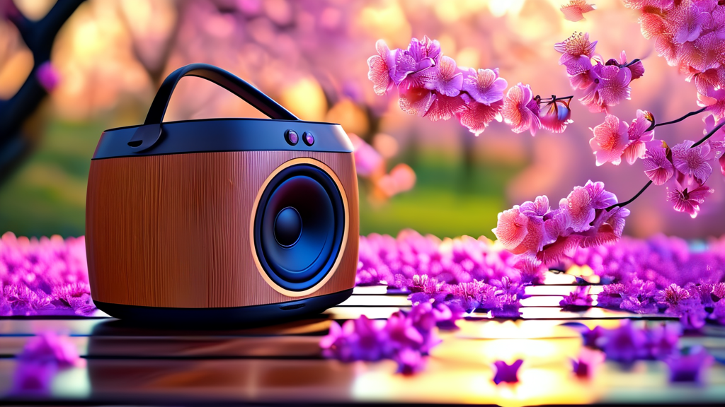 음악과 함께하는 벚꽃놀이, 잊지 못할 추억 만들기 (realistic 스타일)