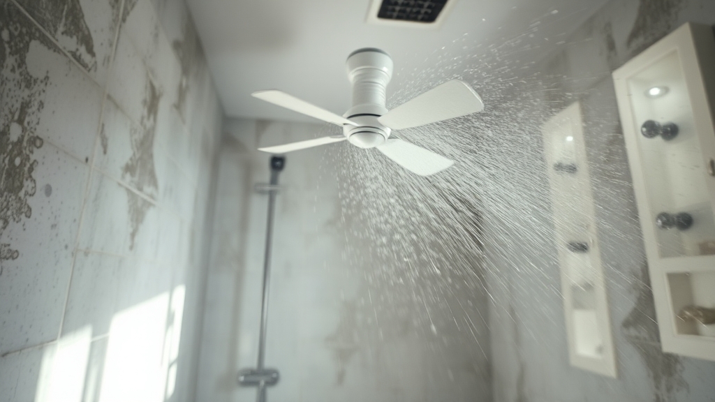 곰팡이 제거 후 관리 및 예방 (realistic 스타일)