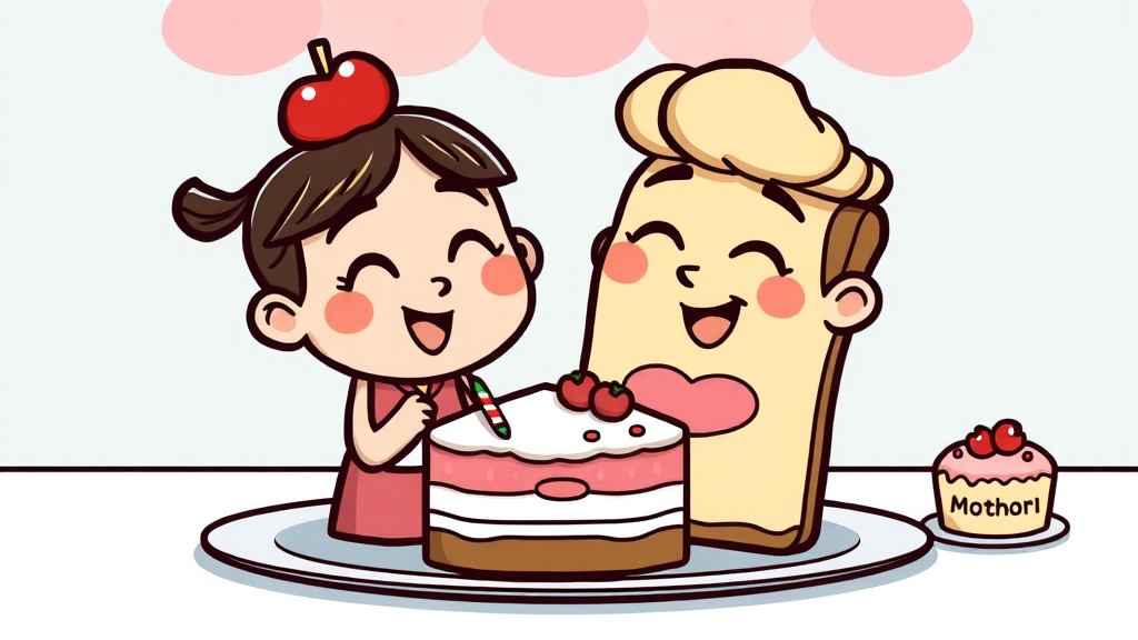 투썸 케이크 픽업, 이것만 기억하세요! (cartoon 스타일)