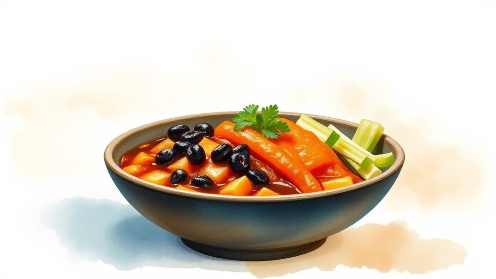 직접 담근 장 활용법과 건강 효능 (watercolor 스타일)