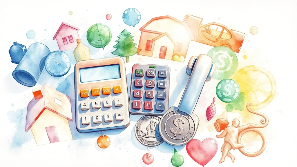 보험료, 어떻게 계산될까? (watercolor 스타일)