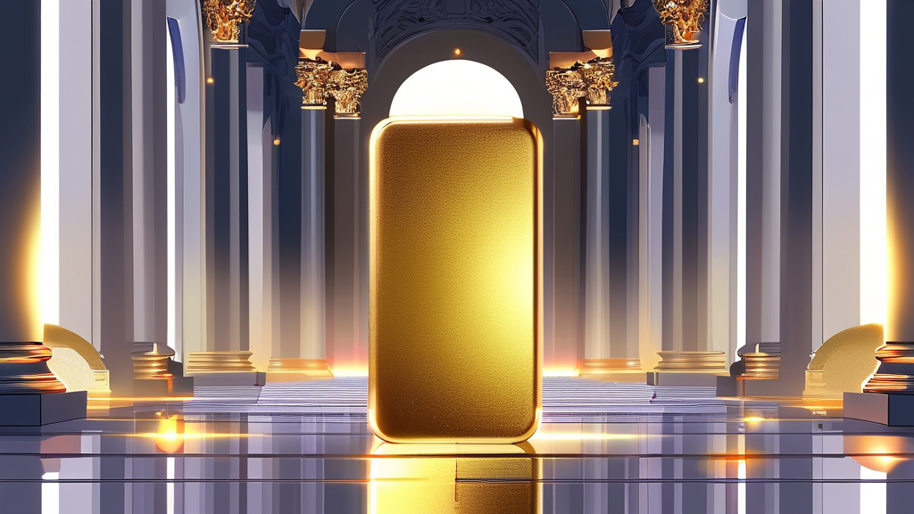 금 통장: 소액으로 금테크 시작하기 (illustration 스타일)