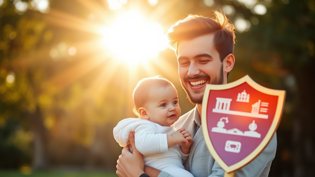 출산 및 양육 연계 혜택 알아보기 (realistic 스타일)