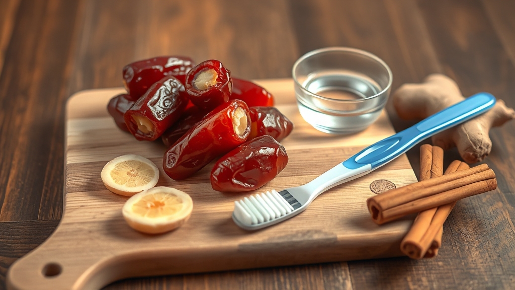 대추차, 재료 손질이 중요해요! (realistic 스타일)