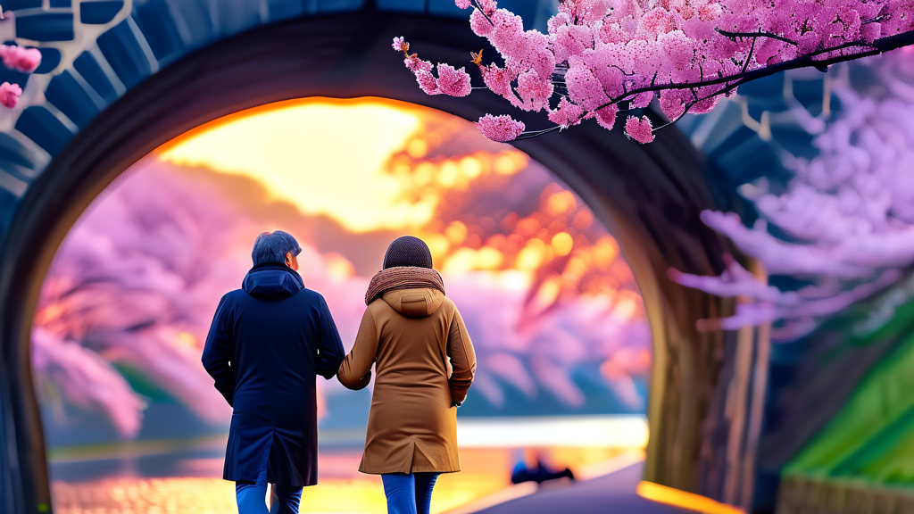 당정뜰 벚꽃 개화 현황 및 최적 방문 시기 (realistic 스타일)