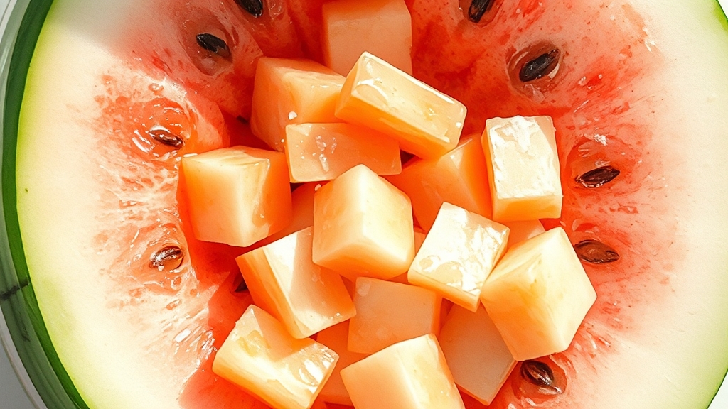 수박 껍질 손질 & 보관법 (watercolor 스타일)