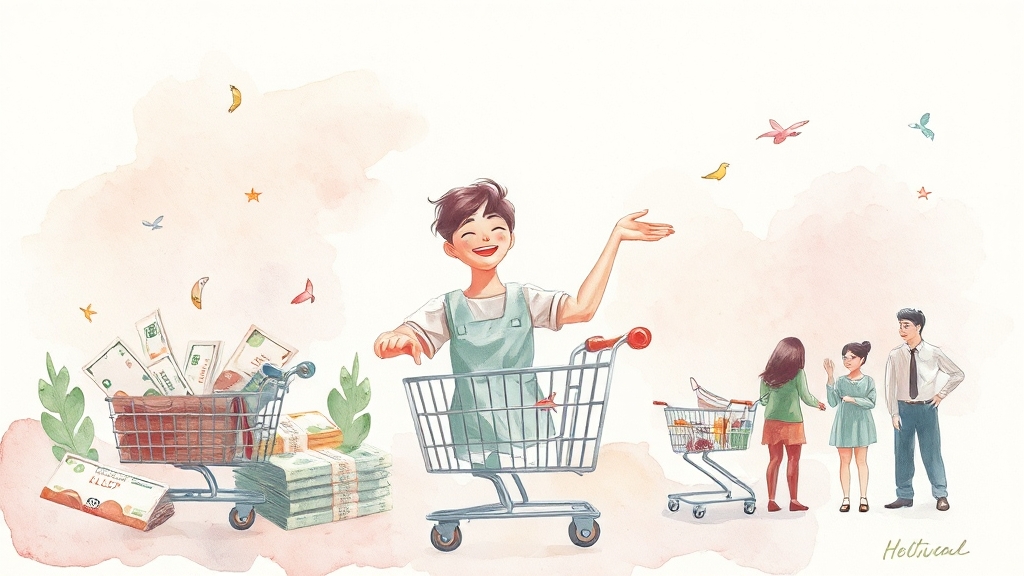 지원금, 어디에 쓸 수 있나요? (watercolor 스타일)