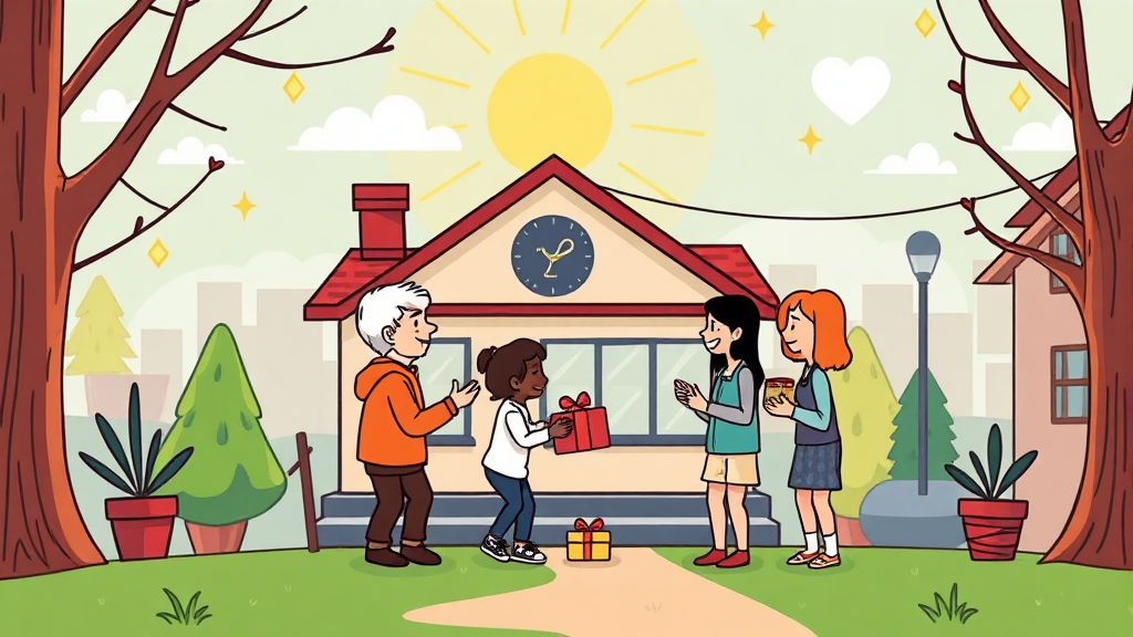 고향사랑기부제로 똑똑하게 세액공제 (cartoon 스타일)