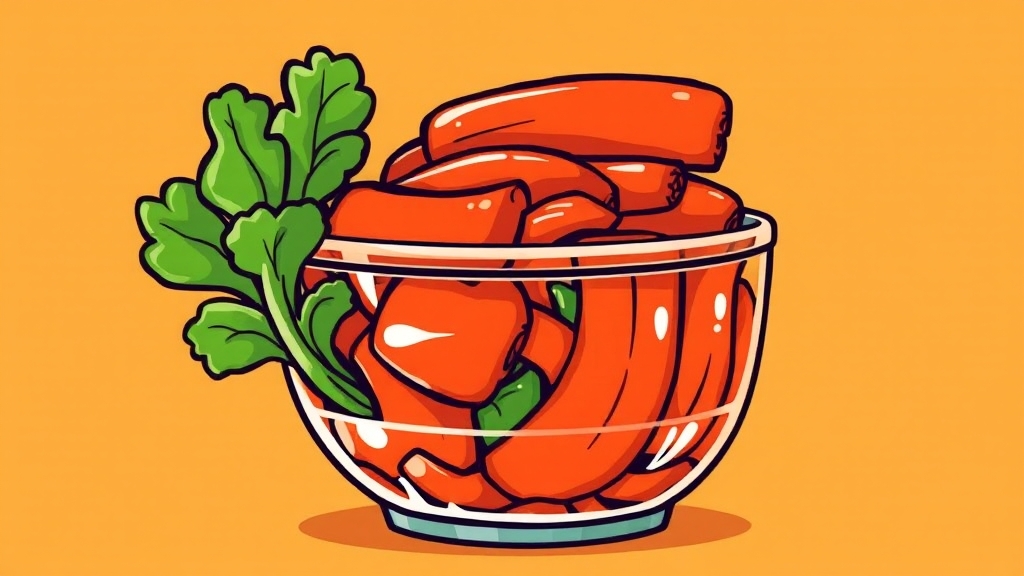 아삭함의 비밀, 손질 & 절이기 (cartoon 스타일)